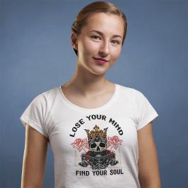 Lose Your Mind Find Your Soul Vector Art T-shirt Mockup