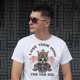 Lose You Mind Find Your Soul Vector Art T-shirt Mockup