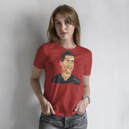 Cristiano Ronaldo Vector Art T-shirt Mockup