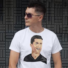 Cristiano Ronaldo Vector Art T-shirt Mockup