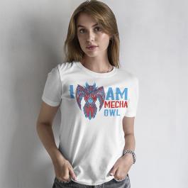 I Am Mecha Owl Vector Art T-shirt Mockup