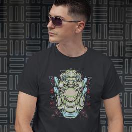 Mecha Monkey Vector Art T-shirt Mockup