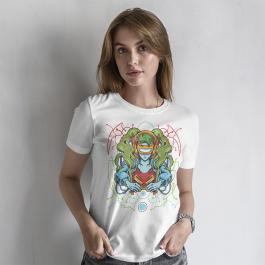 Mecha Girl Vector Art T-shirt Mockup