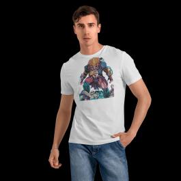 Blood Predator Embroidery design T-shirt Mockup