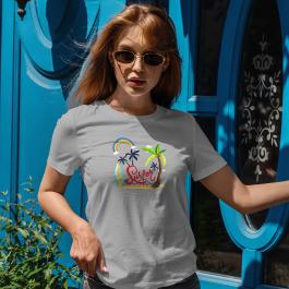 Surfer Camp Vector Art Design T-shirt Mockup