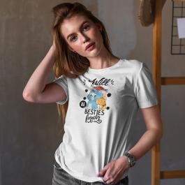 Will You Be My Bestie Forever Vector Design T-shirt Mockup