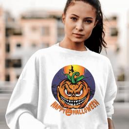 Monster Pumpkin Vector Art Design Hoodie Mockup