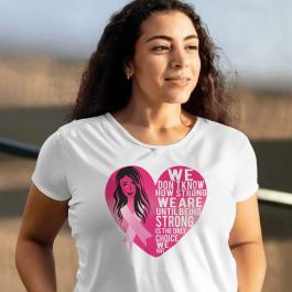 Cancer Awareness Girl Vector Design  T-shirt Mockup