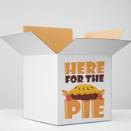 Vector Art: Here For The Pie Box Mockup