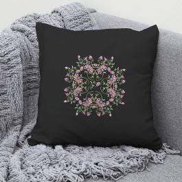 Mughal Motif Fantasy Cushion Mockup