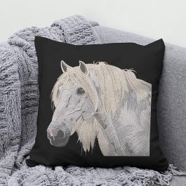 Gypsy vanner horse Cushine Mockup