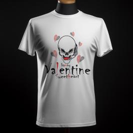 Happy Valentine day Sweetheart Vector Art T-shirt Mockup