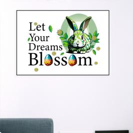 Let Your Dreams Blossom Vector Design Photo Frame Mockup