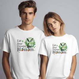 Let Youre Dreams Blossom Vector Design T-shirt Mockup