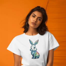 Rabbite Vector Art Design T-shirt Mockup