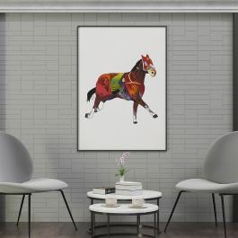 Colorfull Horse Coloreel Design Photo Frame Mockup