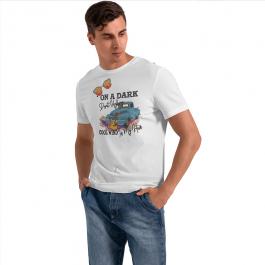 On A Dark Desert Highway Embroidery Design T-shirt mockup