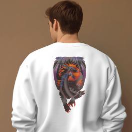 Dragon coloreel Embroidery Design Hoodie mockup