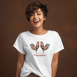 Cock Machine Embroidery Design T-shirt Mockup