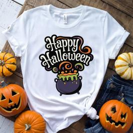 Happy Halloween Bubbling Cauldron Vector Design-Cre8iveskill