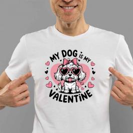 My Dog Is My Valentine Vector Design-Cre8iveskill