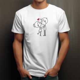 Valentine Embroidery Design  Couple Lineart-Cre8iveskill