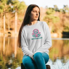 Floral Womens day Embroidery Design-Cre8iveskill