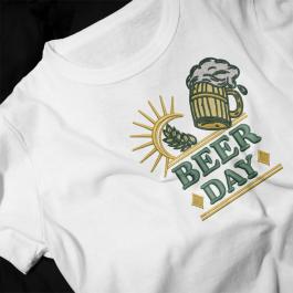 Barrel of Fun Beer Embroidery – Beer Day Design | Cre8iveSkill