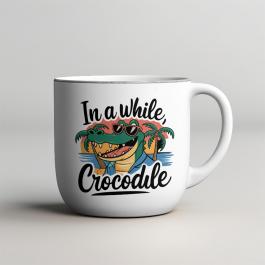 In a While Crocodile vector art by Cre8iveskill