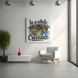 In a While Crocodile vector art by Cre8iveskill