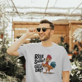 Rise & Shine Rooster Vector Art -Cre8iveskill
