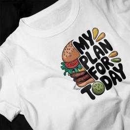 My Plan for Today Burger Lover Vector Art- Cre8iveskill