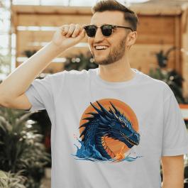 Blue Dragon Vector Design by Cre8iveskill