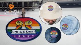 LGBTQ Pride Power Embroidery Design- By Cre8iveskill