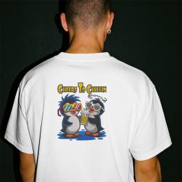 Chillin Cheers Penguins Embroidery Design  - Cre8iveskill