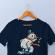 Snowman pooping Embroidery T-shirt Design Mockup
