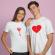 Valentine Heart Lock Vector Art T-shirt Design Mockup
