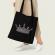 The crown Queen Digital Embroidery Design Tote Bag Mock up