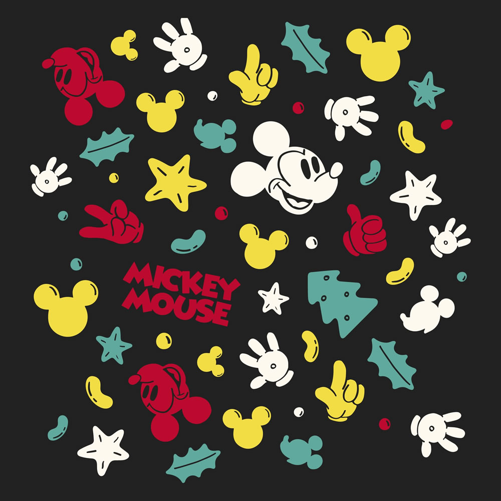 Mickey Mouse Pattern | Vector Graphics | Cre8iveSkill