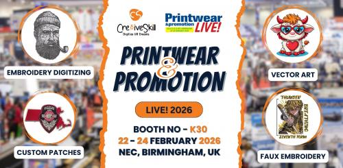 Cre8iveSkill at Printwear & Promotion LIVE! 2026 | Birmingham