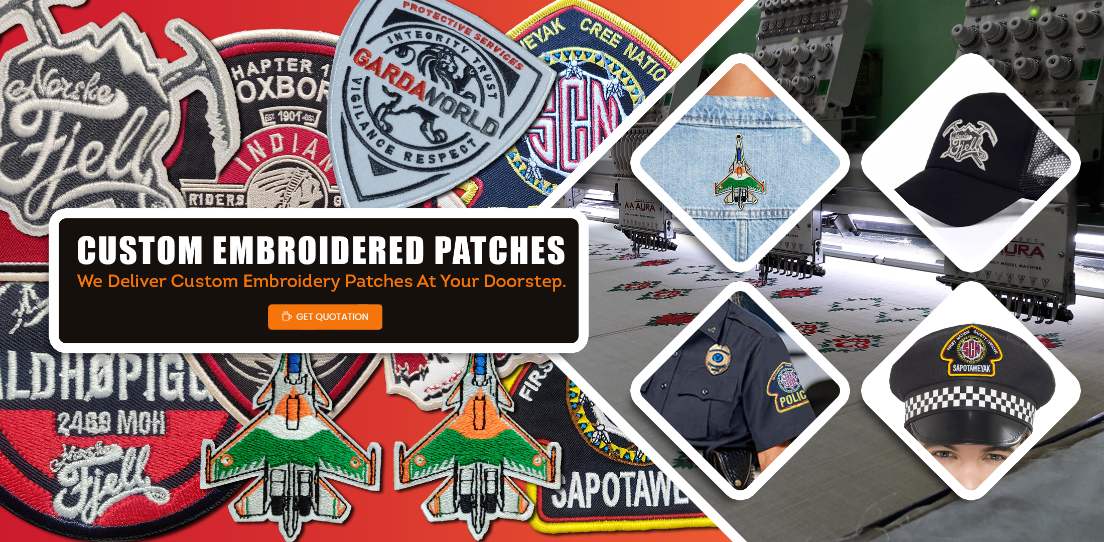 Customized Embroidered Patches- www.