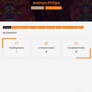 Cre8iveSkill Service Dashboard - Manager Your Orders