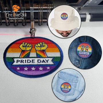 Pride day Power Embroidery Design stiching Video