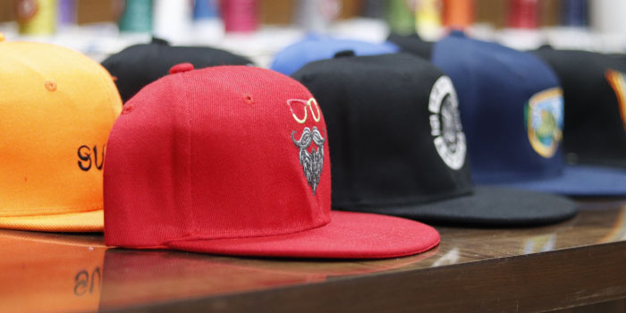 Cap embroidery