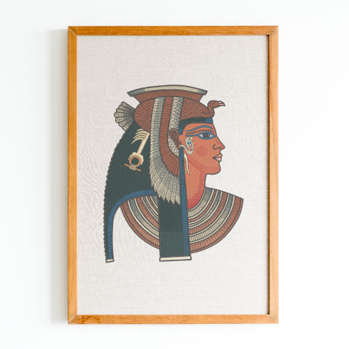 Ancient embroidery photo frame