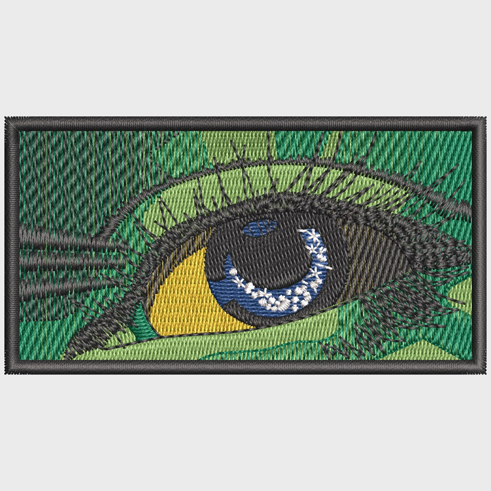 Eyes embroidery 