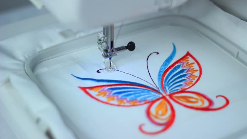 butterfly custom embroidery