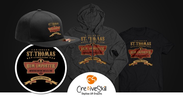 ST. Thomas Rum Importer Design Mock-up-Cre8iveSkill