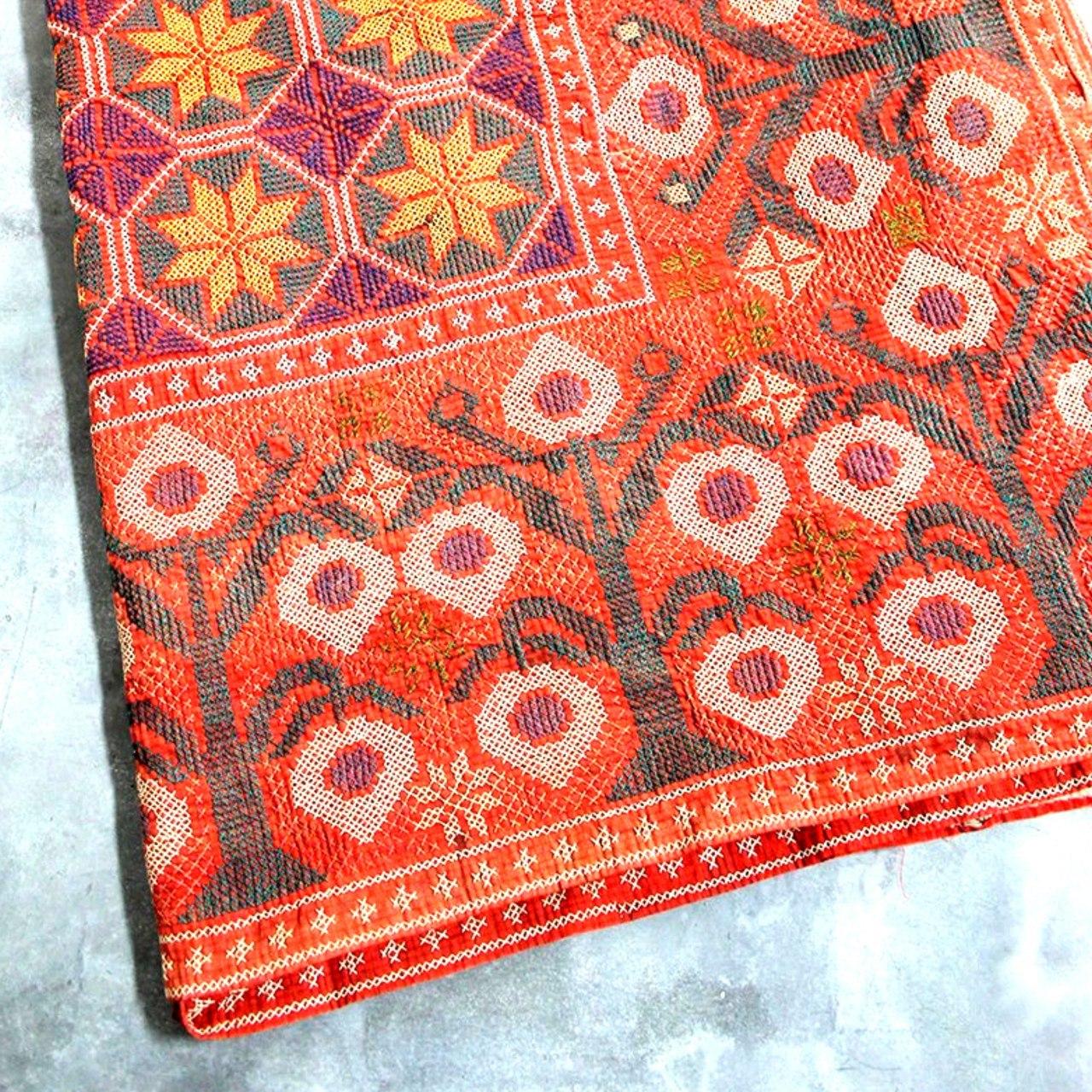 embroidered blanket