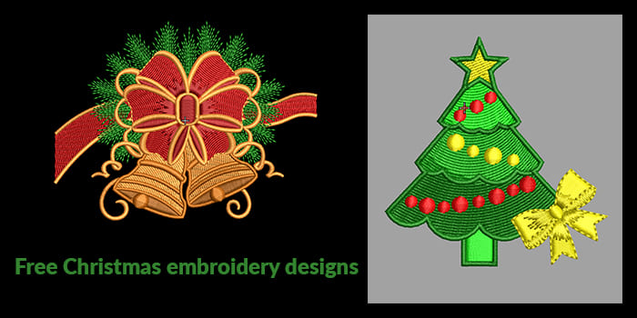 Free Christmas embroidery designs